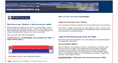 Desktop Screenshot of anwaltshotline.org